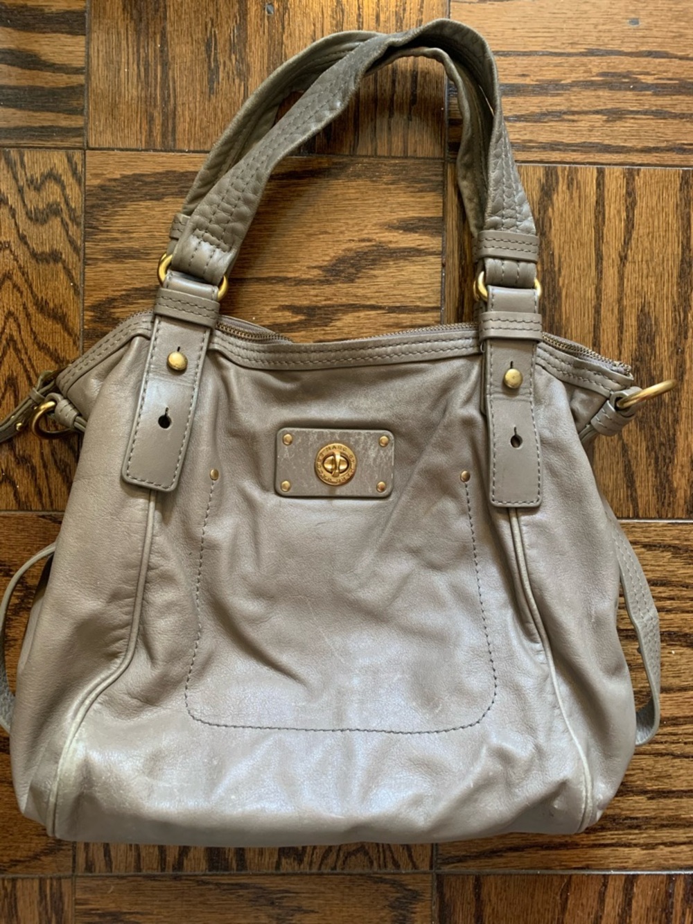 Marc by Marc Jacobs Taupe Leather Shoulder Bag - Please read description